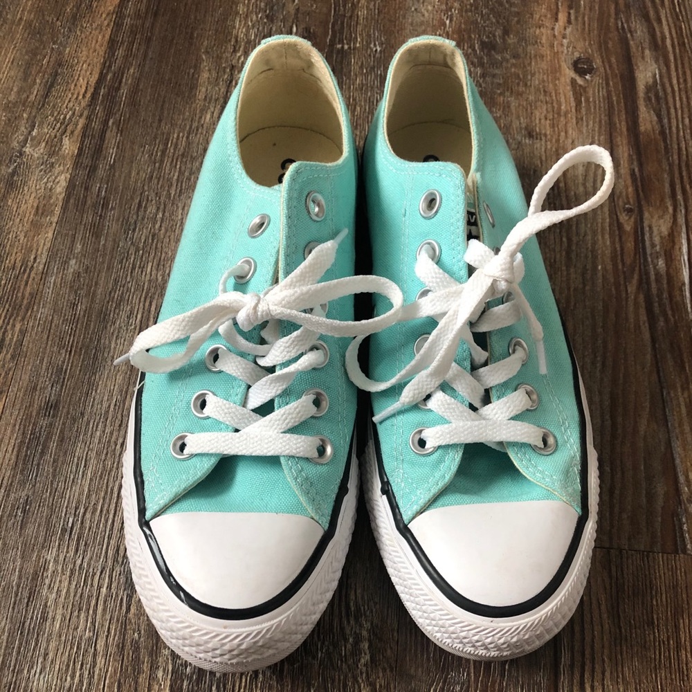 Teal Lowtop Converse
